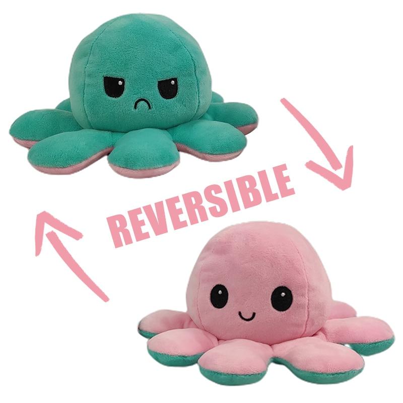 Reversible Octopus Plush Toy